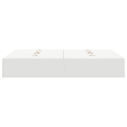 Opbergbedframe Wit 135 x 190 cm