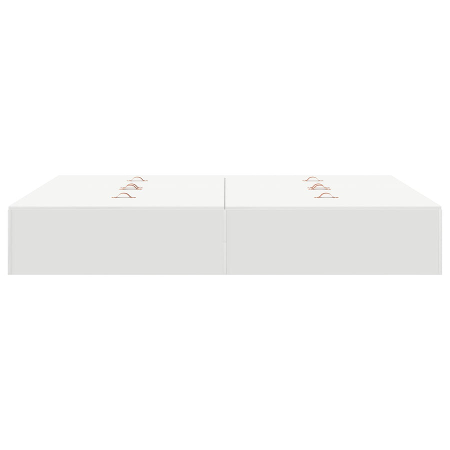 Opbergbedframe Wit 135 x 190 cm