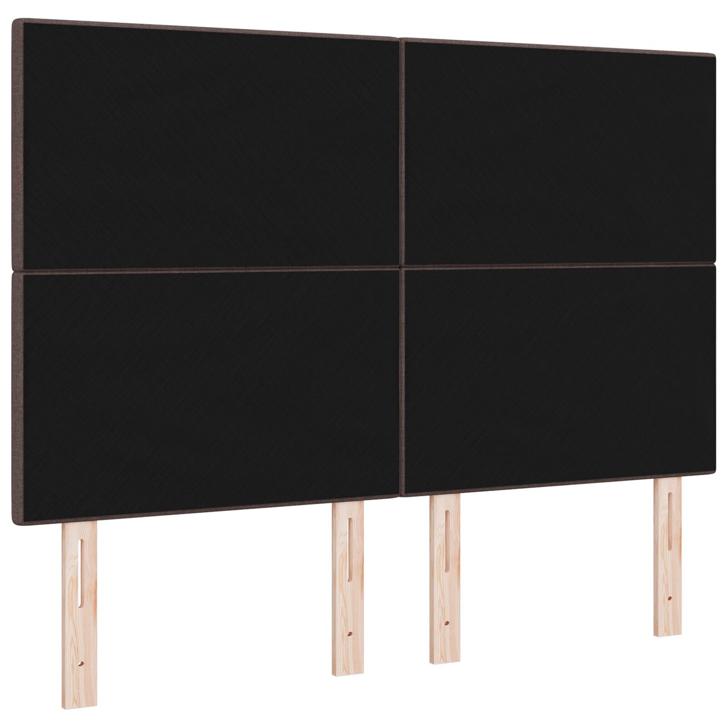 Hoofdbord Met Knopen Stof Donkerbruin 160 cm Hoog hoofdbord