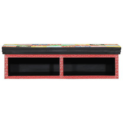 Tv-Meubel Muurgemonteerd Meerkleurig Geengineerd Hout 80 x 30 x 22 cm