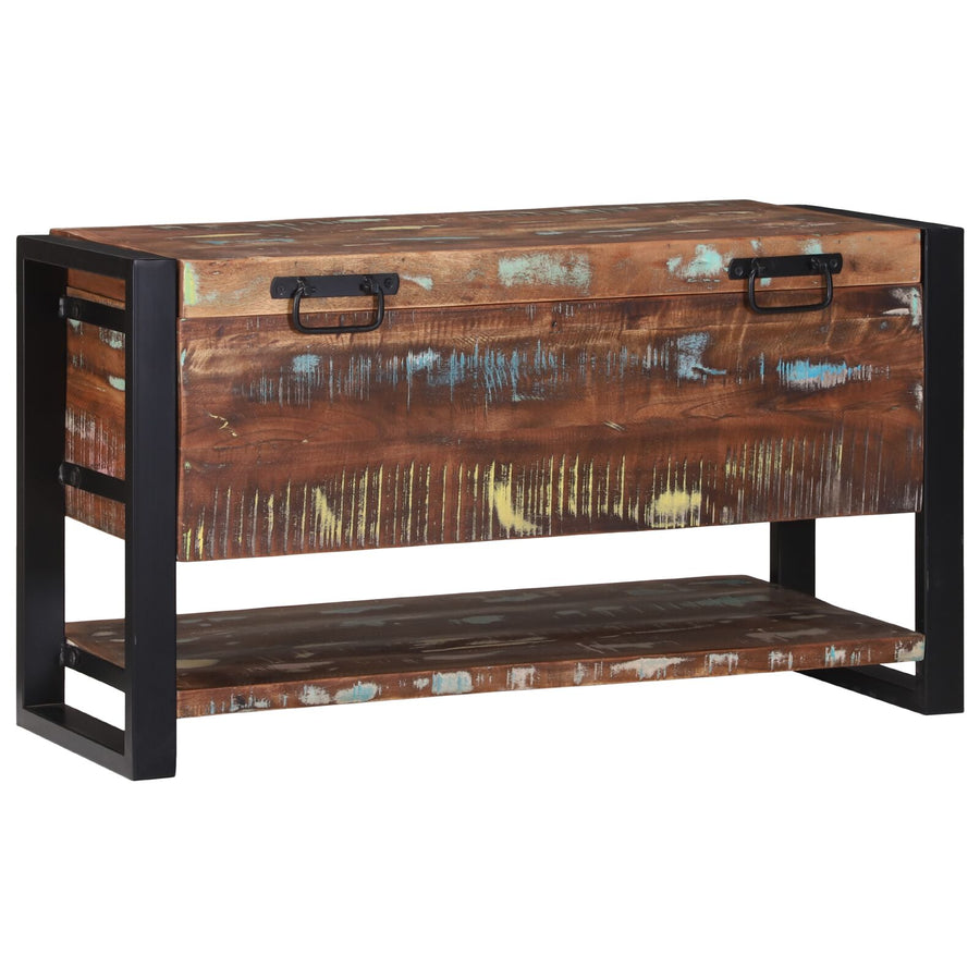 Opbergdoos Meerkleurig 80X35X45 Cm Massief Hout Gerecycled Massief gerecycled hout