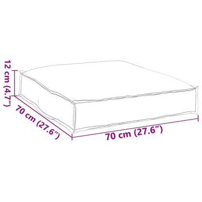 Palletkussen Voor Zitplaats 70X70X12 Cm Oxford Stof Wijnrood