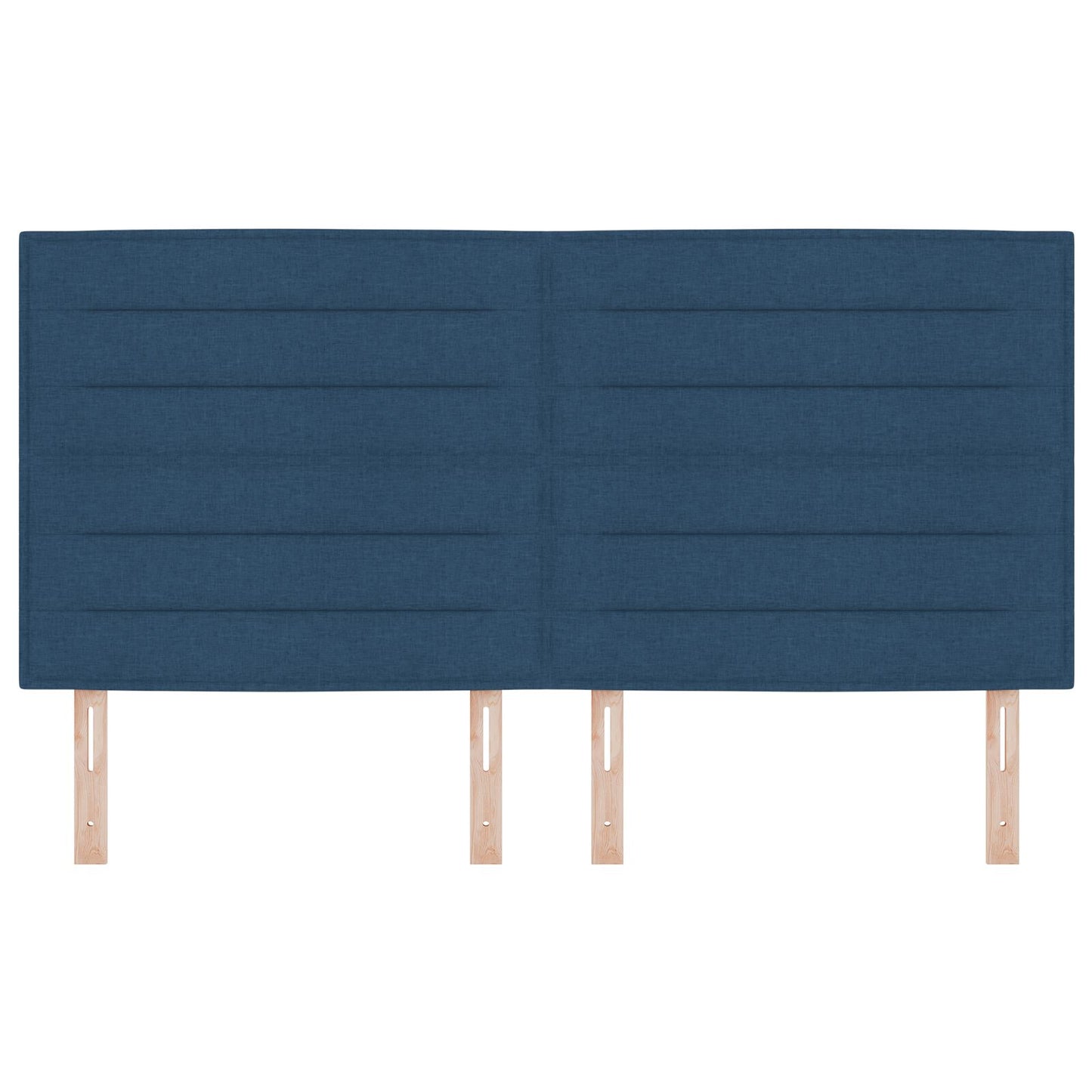 Hoofdbord Lijnen Ontwerp Stof Blauw 180 cm Hoog hoofdbord