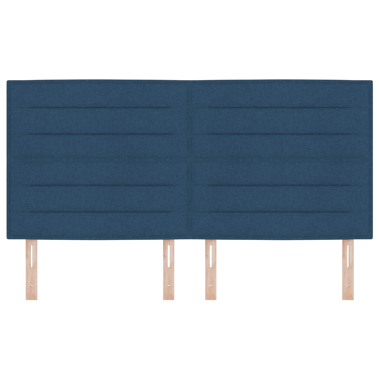Hoofdbord Lijnen Ontwerp Stof Blauw 180 cm Hoog hoofdbord