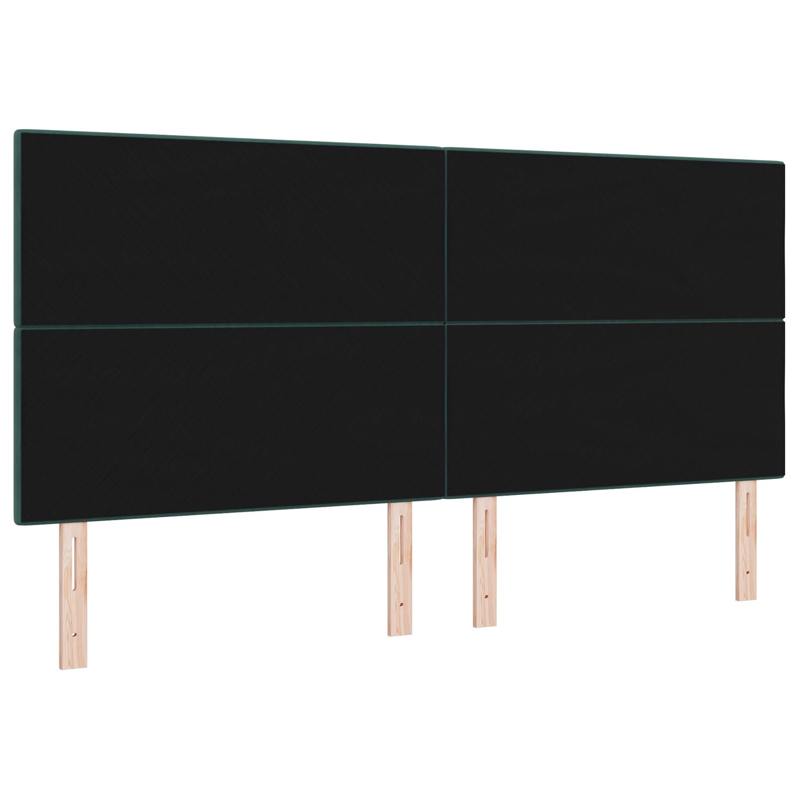 Hoofdbord Button Tufted Fluweel Donkergroen 200 cm Hoog hoofdbord