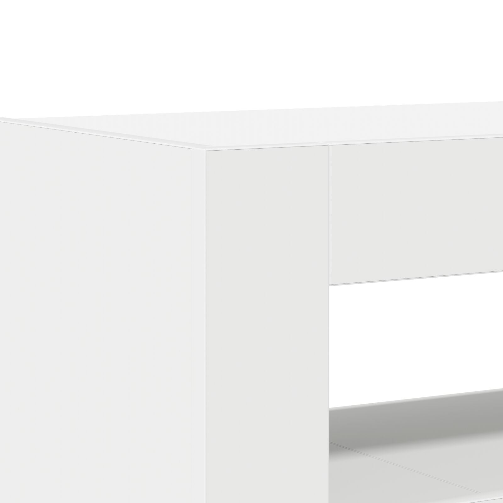 Te Dressoir Samengesteld Hout 116 X 30 X 75 Cm Modern Wit