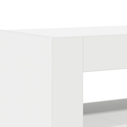 Te Dressoir Samengesteld Hout 116 X 30 X 75 Cm Modern Wit