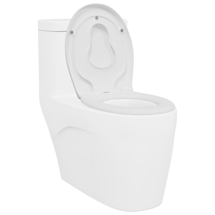 Familie Toiletbril Met Kindertoiletbril Snelle Release Duroplast Wit