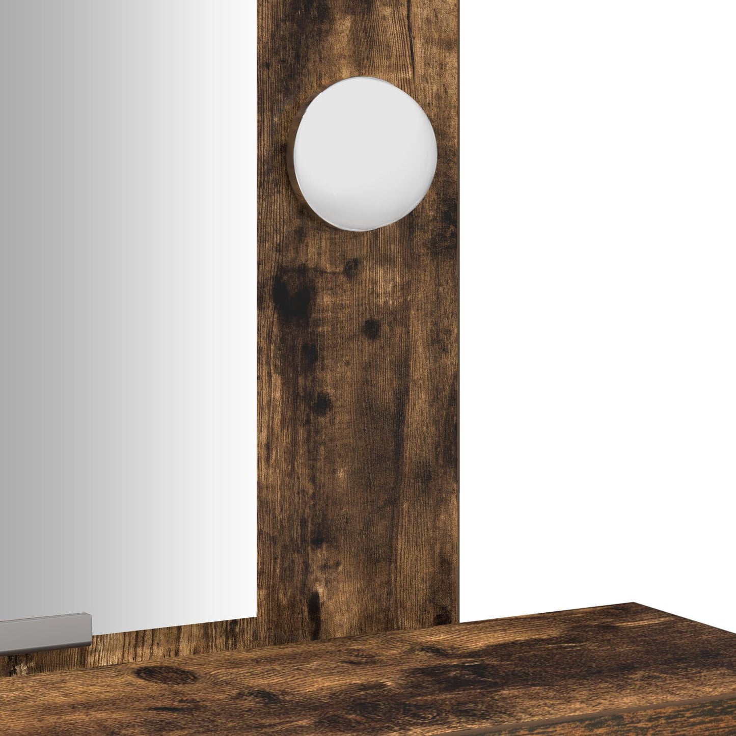 Kaptafel Met Led Verlichting Gerookt eiken 50 x 41 x 140 cm