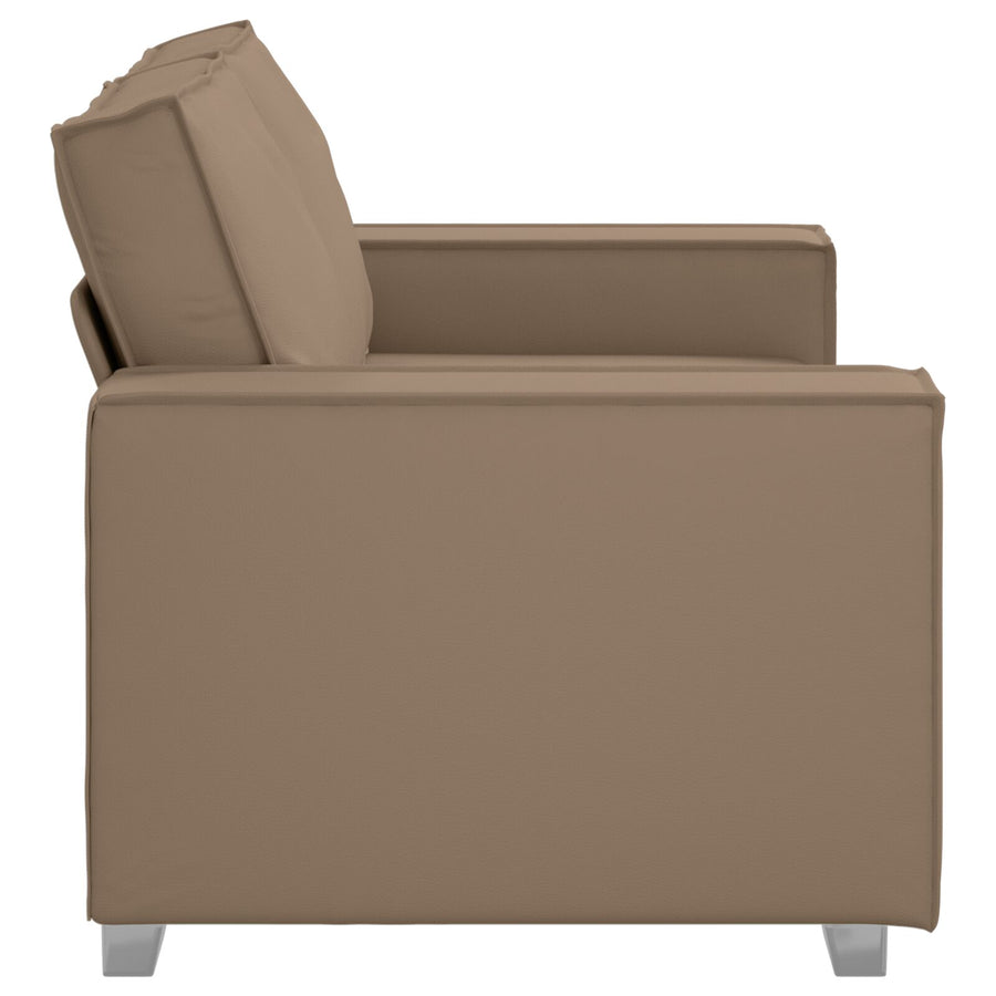 Loveseat Sofa Kunstleer Cappuccino 120 cm