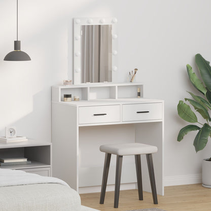 Kaptafel Met Led-Verlichting - - Wit 79 x 41 x 140 cm