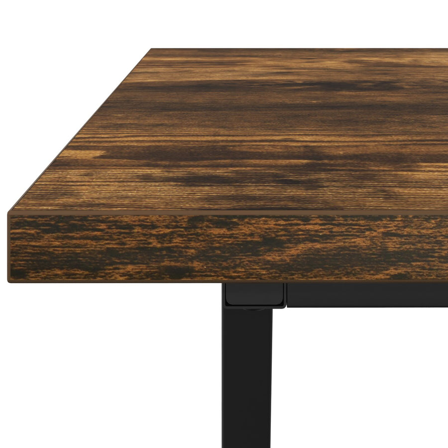Salontafel Rookeiken 100X50X40 Cm Hout En Metaal Gerookt eiken