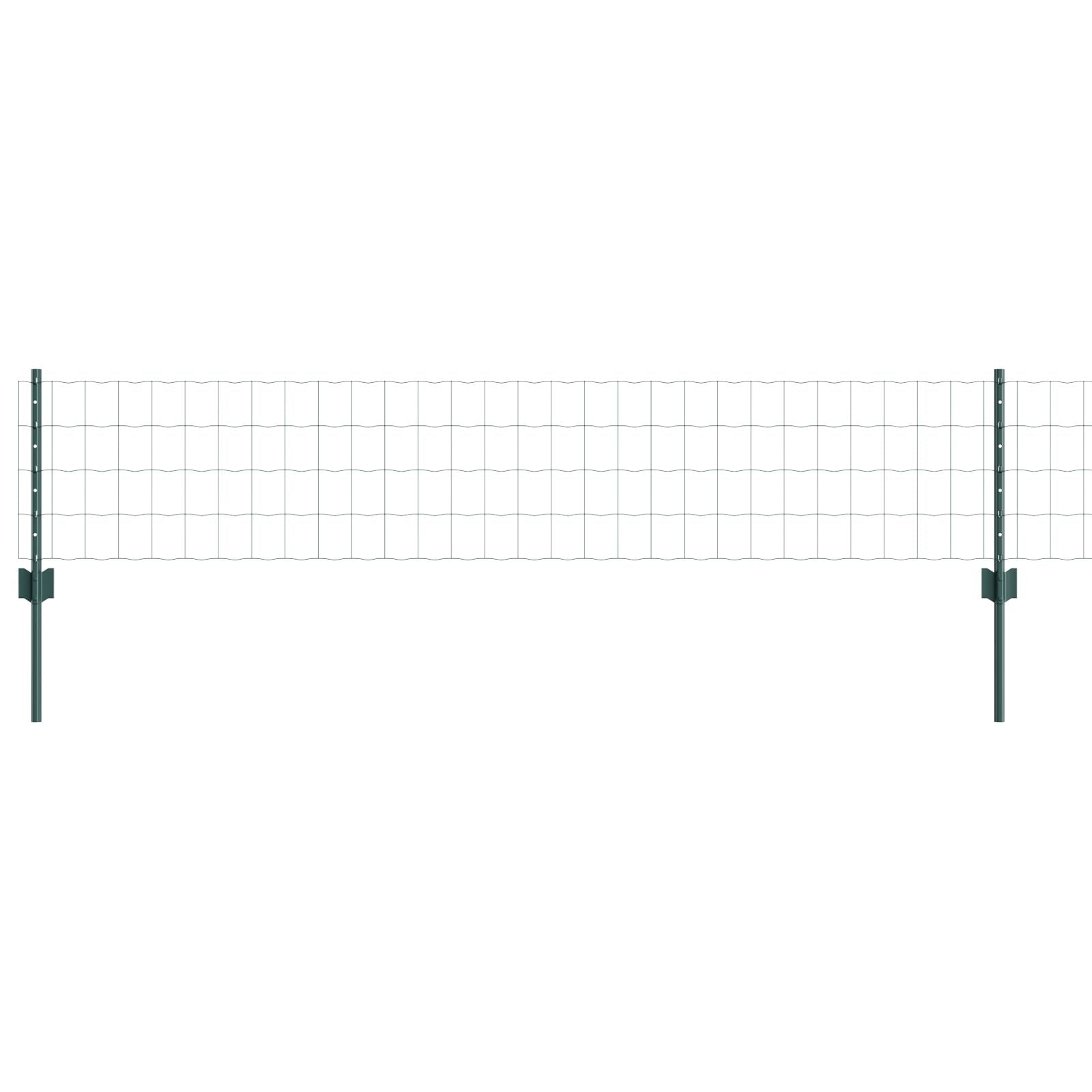 Euro Hek Met 5 U-Palen Groen 0.4X10 M Staal