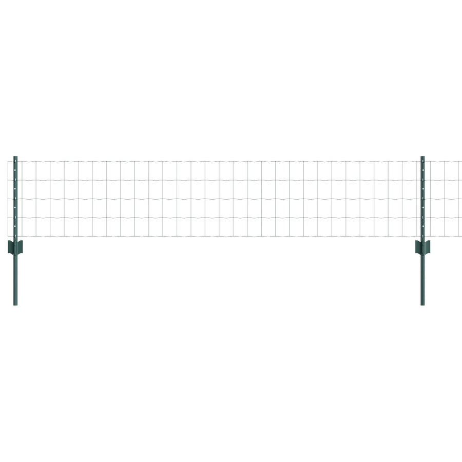 Euro Hek Met 5 U-Palen Groen 0.4X10 M Staal