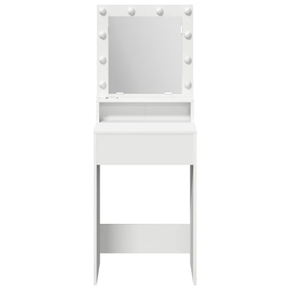 Kaptafel Met Led-Verlichting - - Wit 50 x 41 x 135 cm