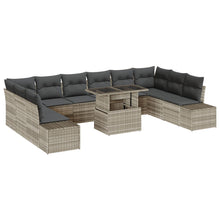 Tuinsofa Set Set Van 11 (Beige En Grijs) Rattan En Polyester