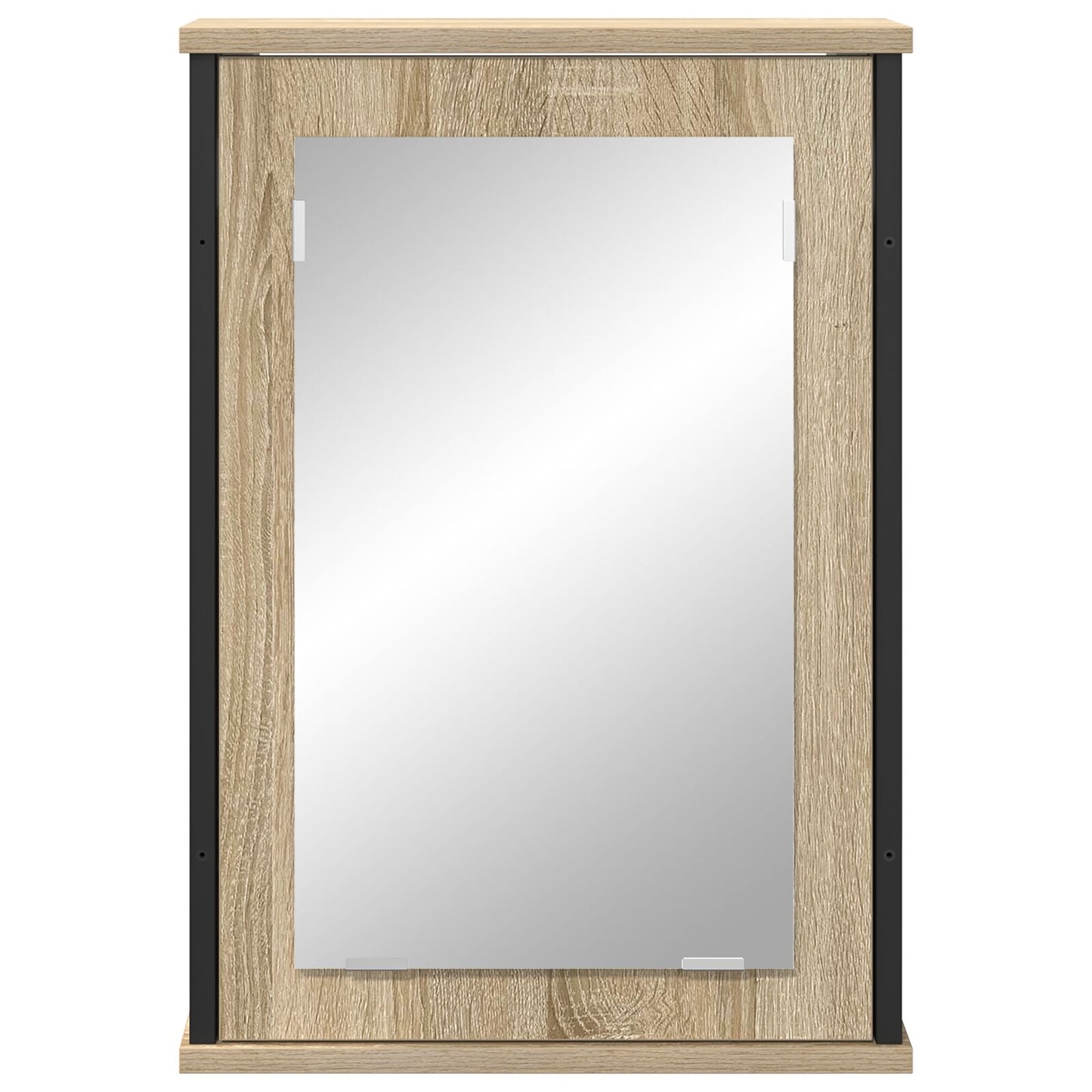 Spiegelkast Natuurlijke Eik Spaanplaat, Glas, Metaal Medium