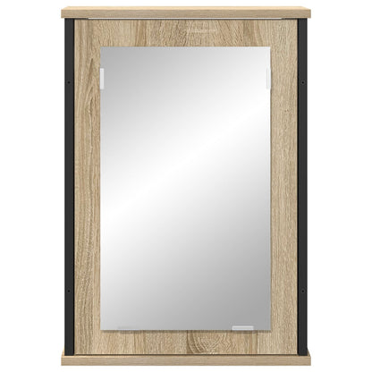 Spiegelkast Natuurlijke Eik Spaanplaat, Glas, Metaal Medium