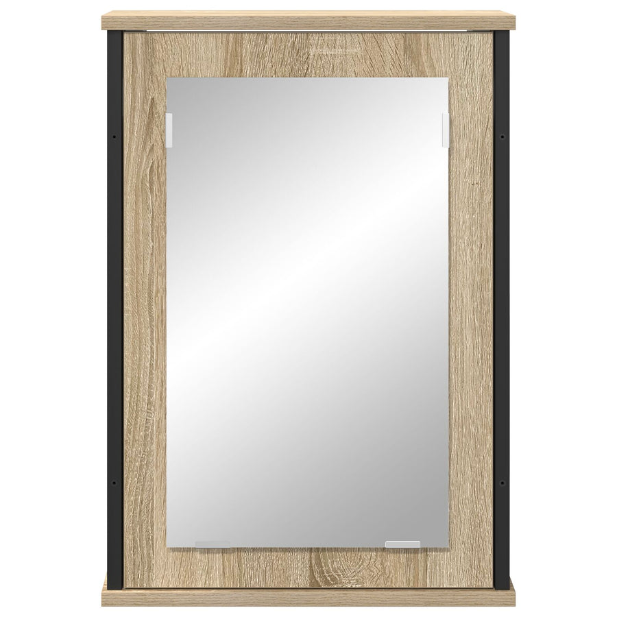 Spiegelkast Natuurlijke Eik Spaanplaat, Glas, Metaal Medium