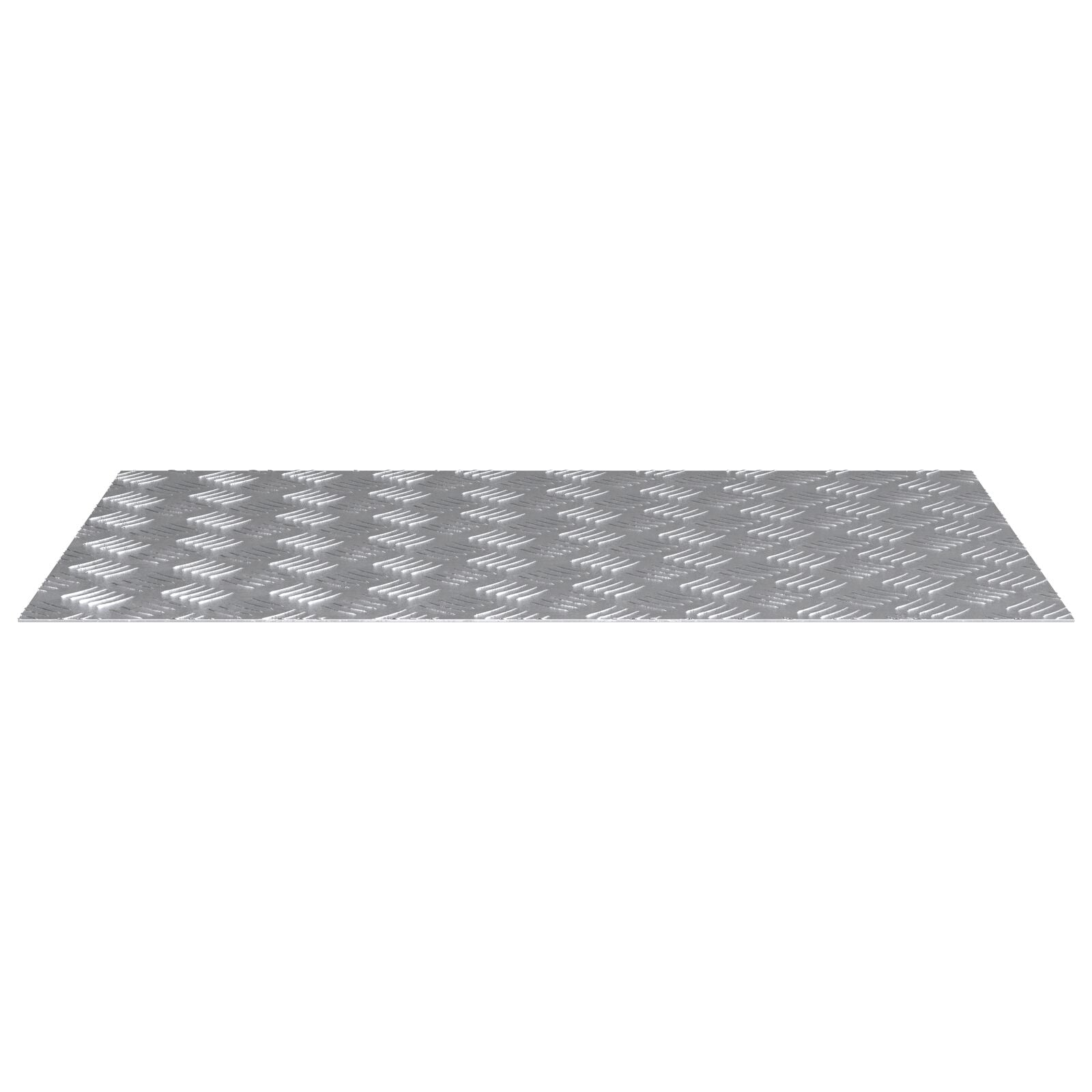 Aluminium Checkerplaten 2 Stuks Antislip 80X50 Cm 80 x 50 x 0.3 cm Rechthoekig