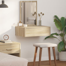 Wandgemonteerde Kaptafel 60 x 40 x 70 cm Sonoma eiken zonder LED