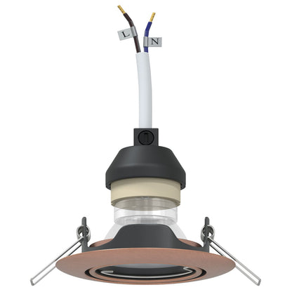 Lamps Set Van 6 9 Cm Inbouw Plafondlampen Rond Modern Koper