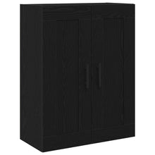 Wandkast 69,5X34X90 Cm Samengesteld Hout Zwart eiken