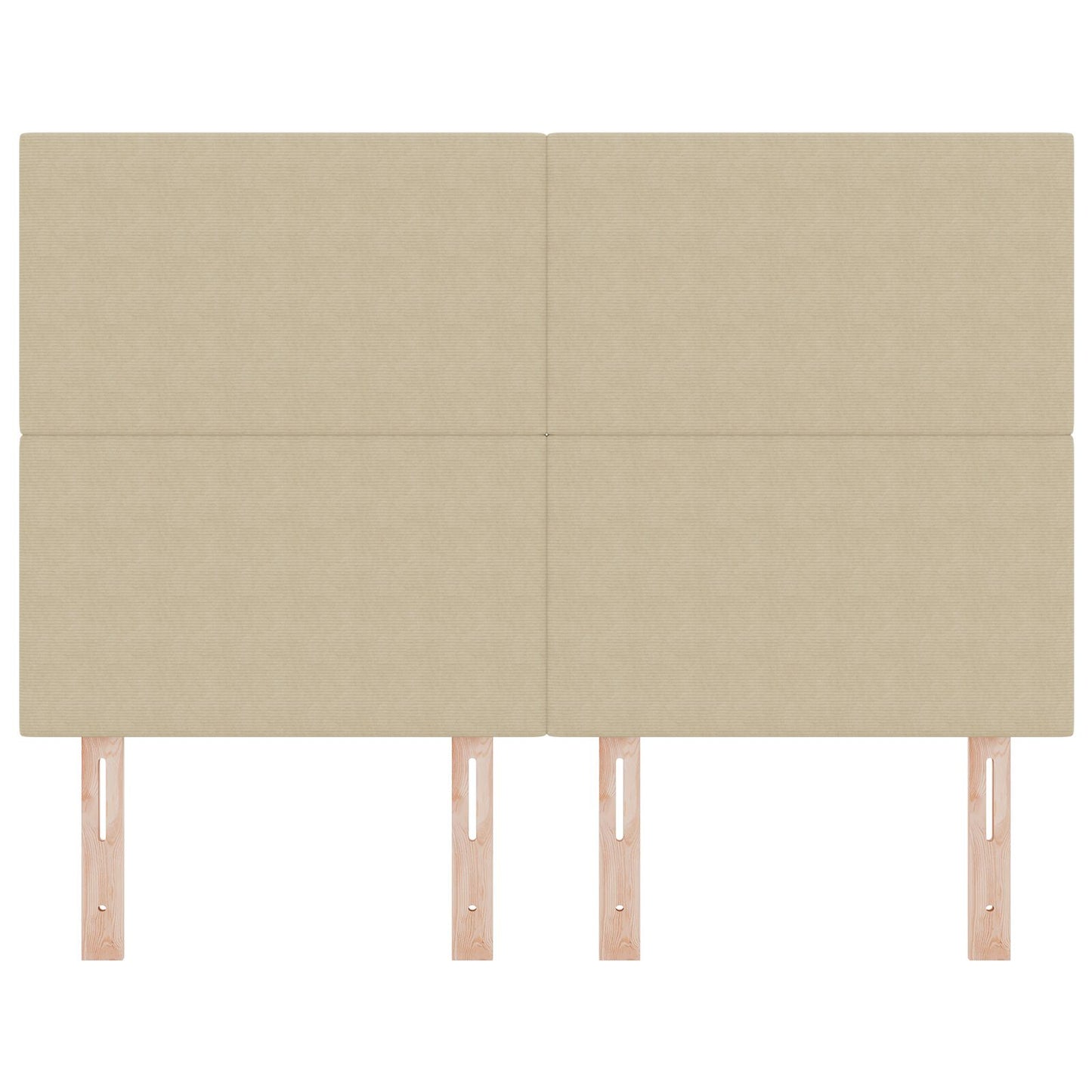 Hoofdbord Eenvoudig Ontwerp Katoenen Velours Lichtgroen grijs 140 cm Hoog hoofdbord