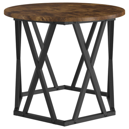 Nesting Bijzettafels 2-Delige Set Mdf Gerookt eiken
