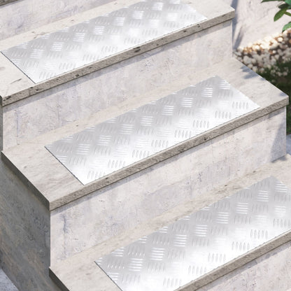 Aluminium Checker Plates 4 Stuks Antislip 60X20 Cm 60 x 20 x 0.2 cm Rechthoekig