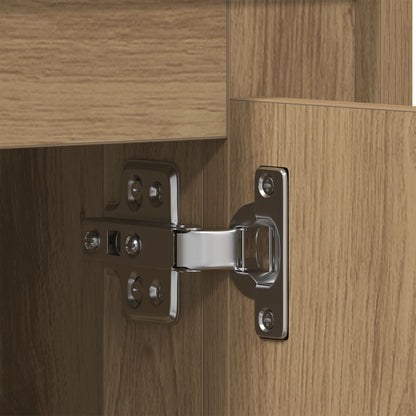 Dressoir Artisan Eiken 80X34X75 Cm Bewerkte Hout