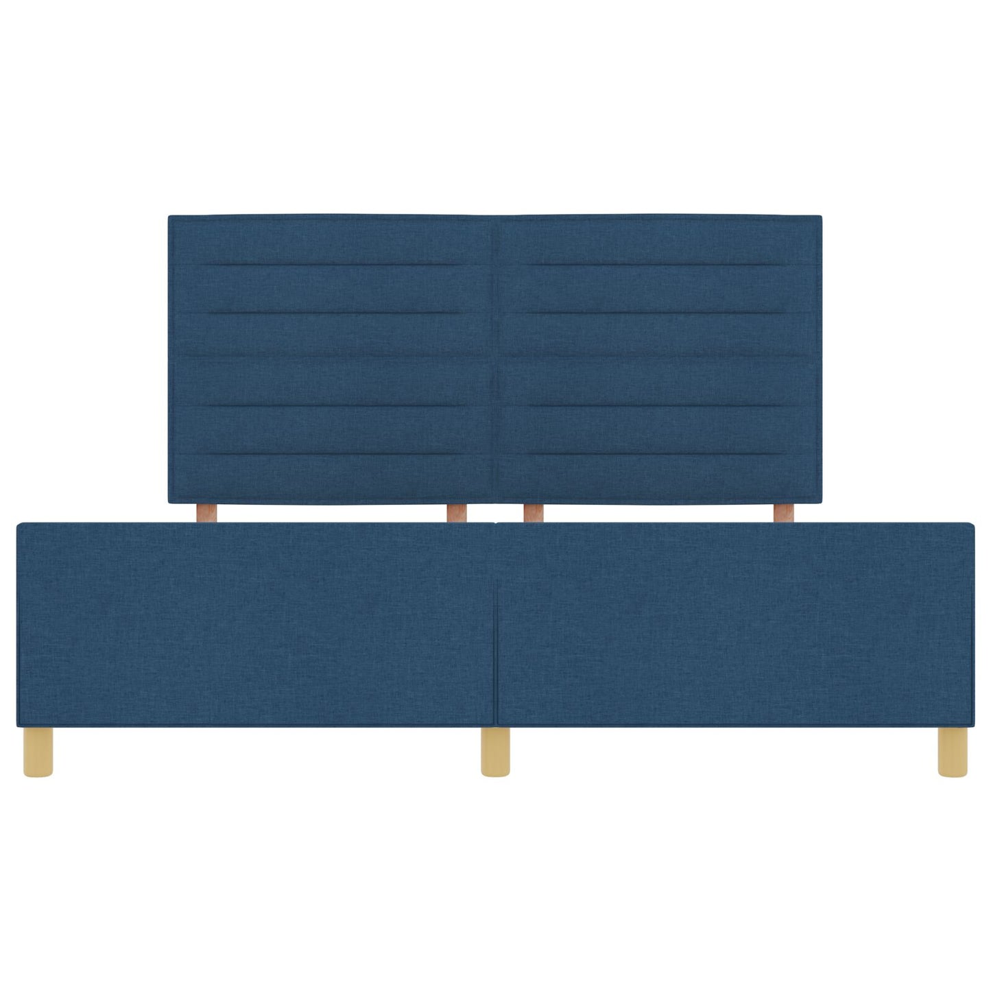 Blauw Stoffen Bedframe 180X200 Cm Crème