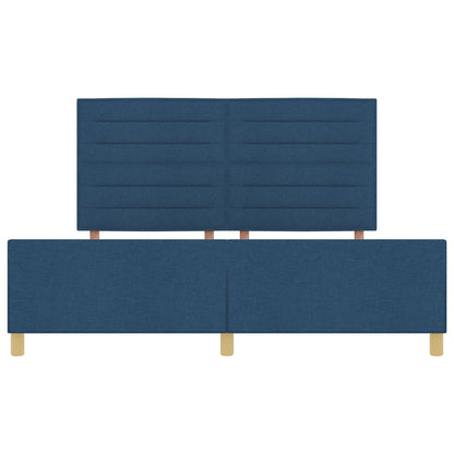 Blauw Stoffen Bedframe 180X200 Cm Crème