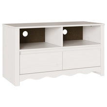 Tv-Kast ""Drammen"" 99X43X55 Cm Massief Hout Vuren Wit