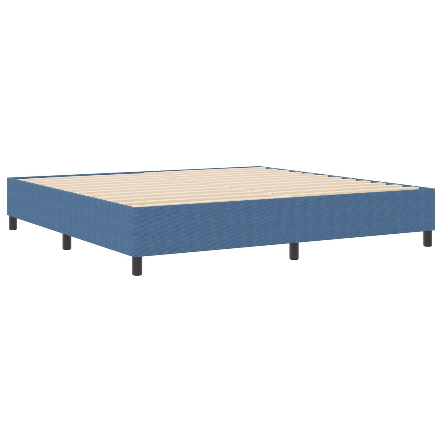 Boxspring Bed Velours Blauw 200 x 200 cm