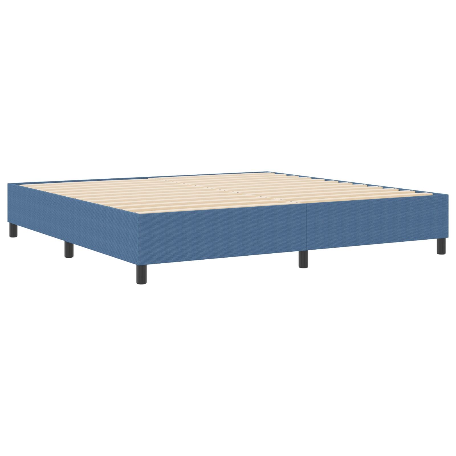 Boxspring Bed Velours Blauw 200 x 200 cm