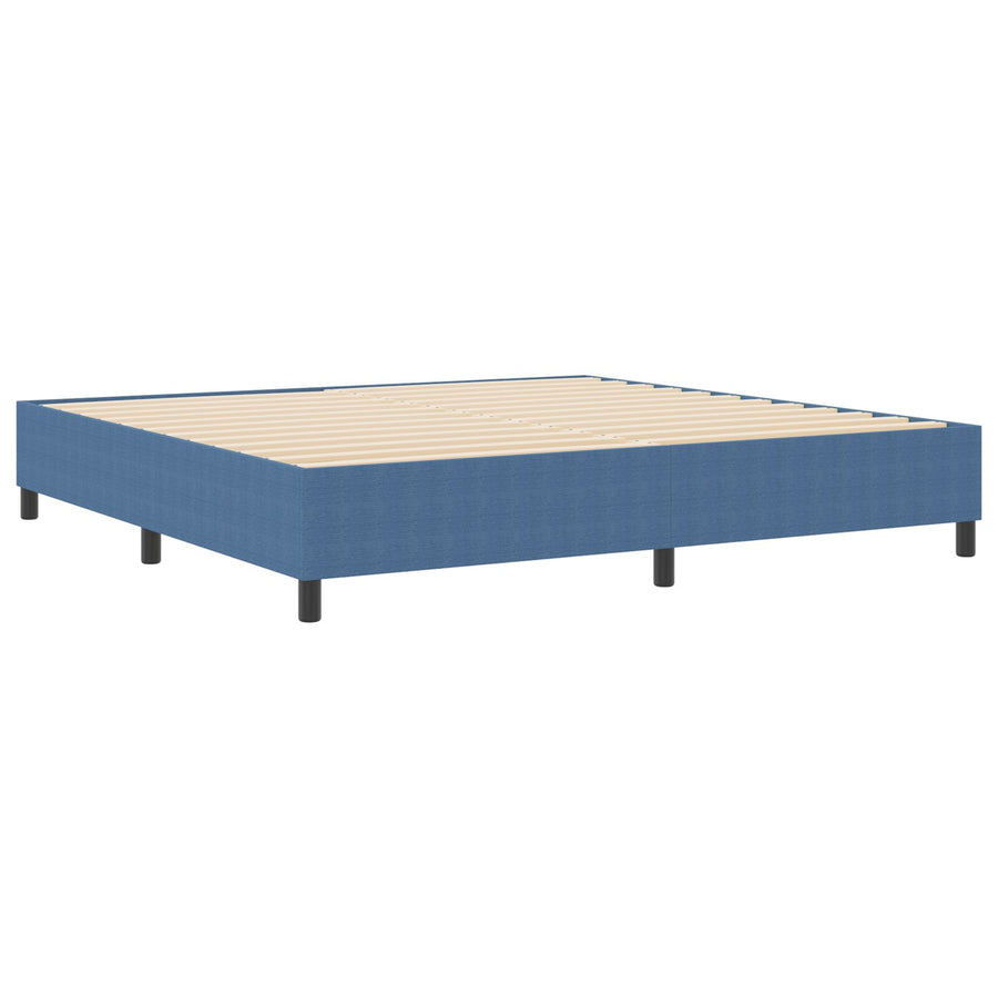 Boxspring Bed Velours Blauw 200 x 200 cm