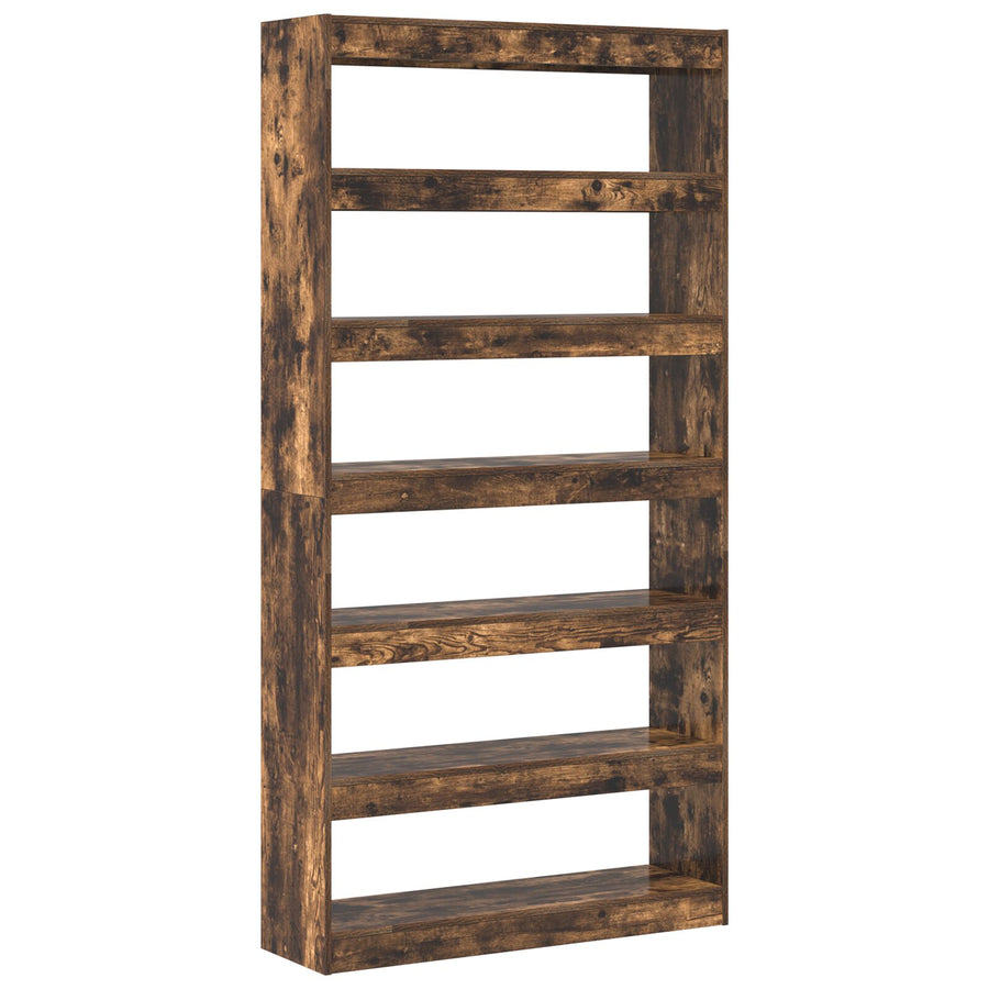 Bruine Boekenkast Bruin Geengineerd Hout 100 X 30 X 198 Cm