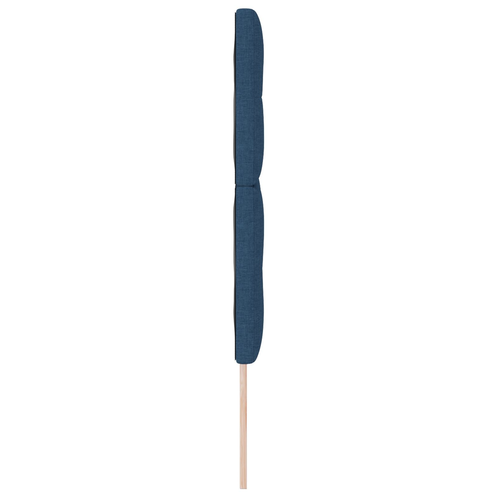 Hoofdbord Met Knoppen Gevoerd Stof Blauw 160 cm Hoog hoofdbord