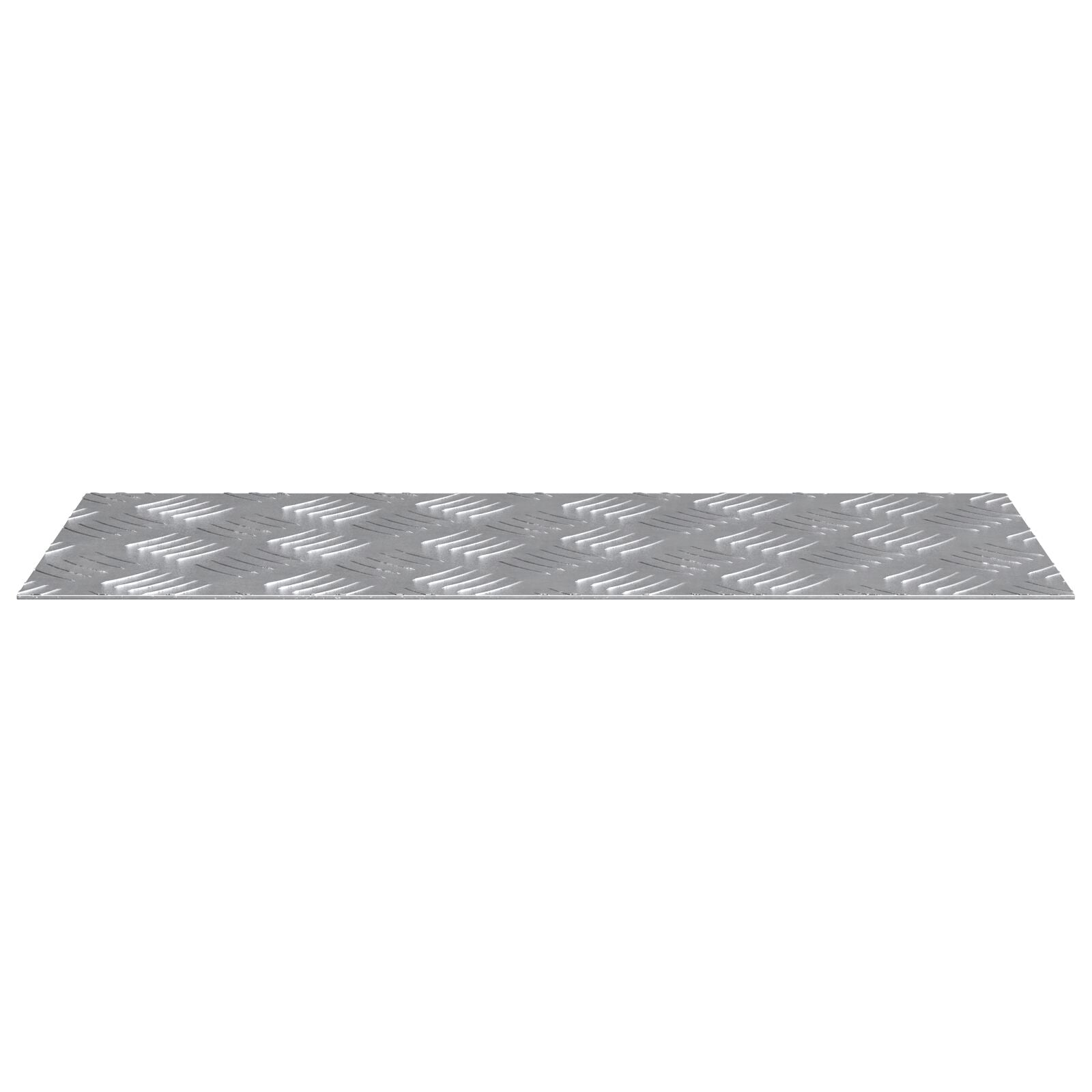 Aluminium Checker Platen 4 Stuks Anti-Slip 50X20 Cm 50 x 20 x 0.3 cm Rechthoekig