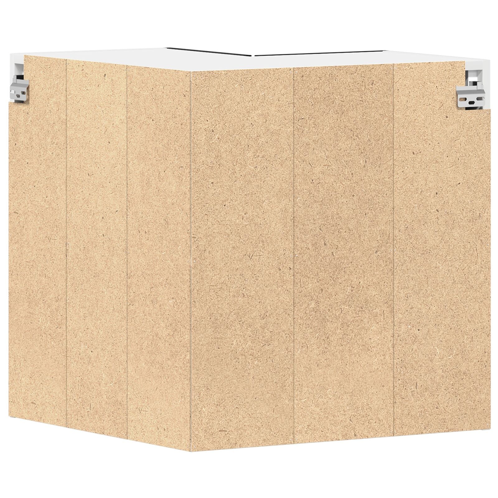 Hangende Hoekkast - Zwart Eiken - 57X57X60 Cm - Gemaakt Van Bewerkt Hout