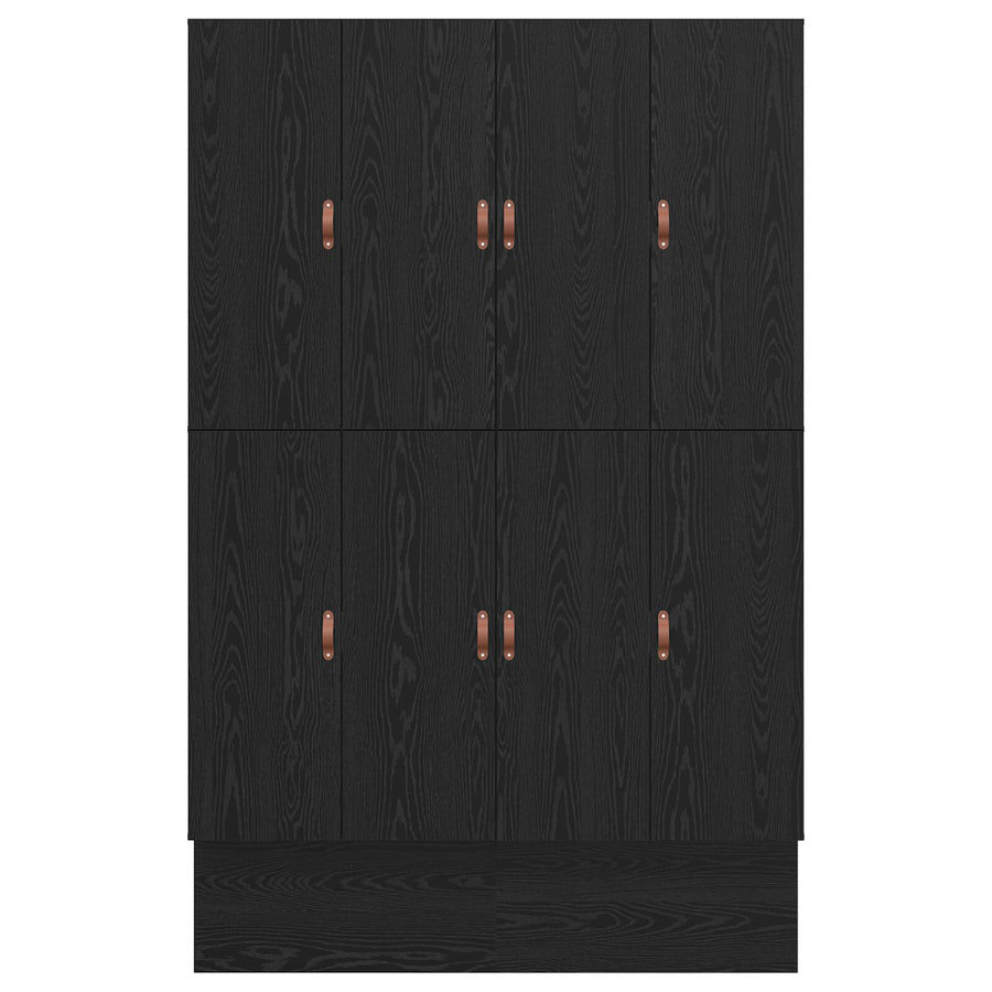 Opbergbedframe Zwart Eiken Bewerkt Hout 236.5 X 150 X 31.5 Cm Artisanaal Eiken