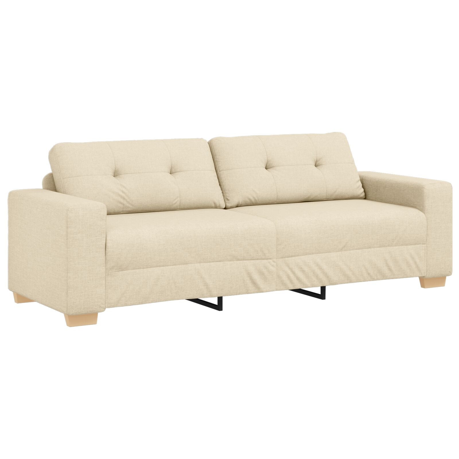 3-Zitsbank In Stof Crème 180 cm