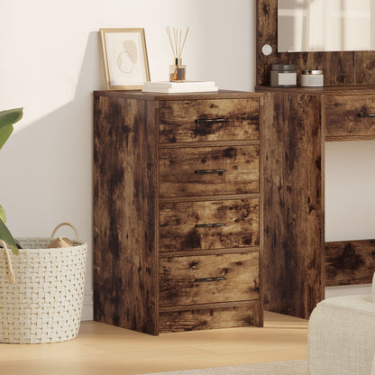 Dressoir 40X41X75 Cm Geengineerd Hout Gerookt eiken