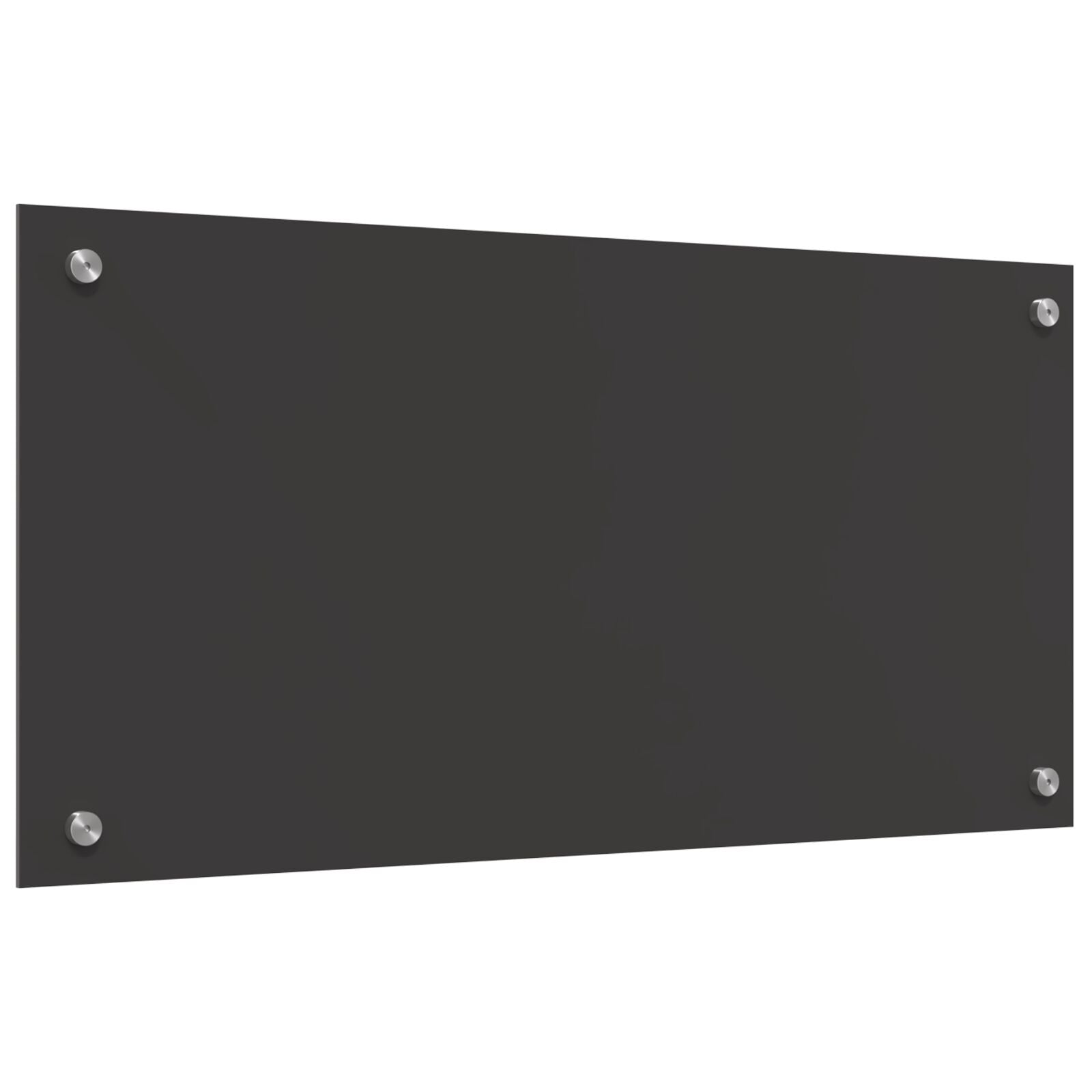 Keuken Achterwand 80X40X0,6 Cm Gelaagd Glas Donkergrijs 80 x 40 cm