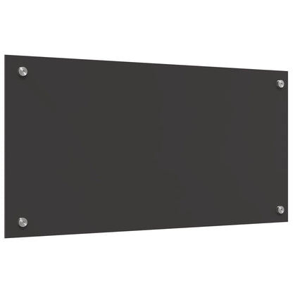Keuken Achterwand 80X40X0,6 Cm Gelaagd Glas Donkergrijs 80 x 40 cm