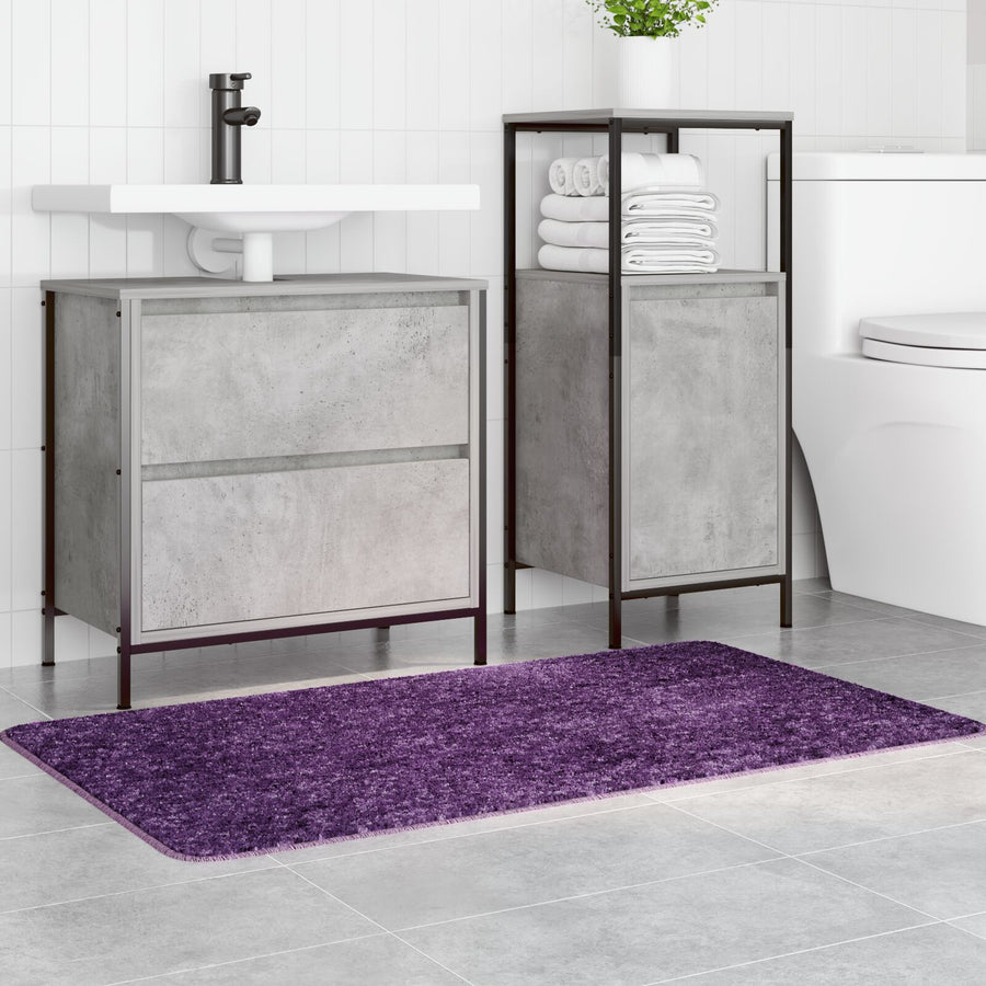 Badmat Rechthoekig Blauw Polypropyleen Antislip Paars 70 x 120 cm
