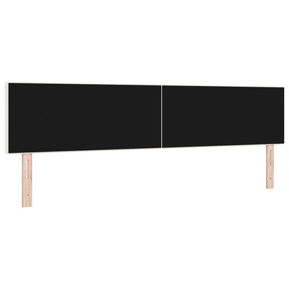 Hoofdbord Eenvoudig Ontwerp Corduroy Stof Crème 200 cm Lage hoofdbord
