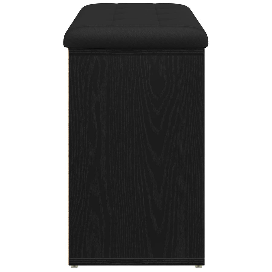 Opslagbank Engineered Wood 80 x 30 x 48 cm Zwart eiken