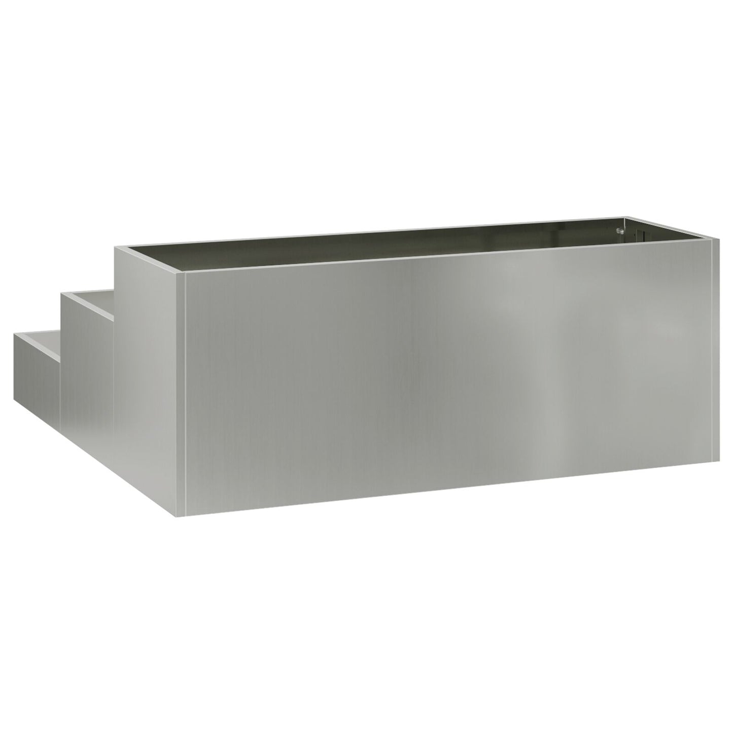 Tuint Planter 3-Laags 90 x 90 x 35 cm Gegalvaniseerd staal